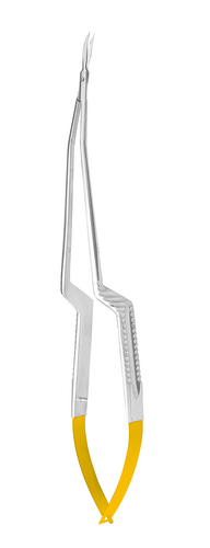 プラム 上山式マイクロ剪刀,バヨネットタイプ,19.5cm,首曲り,右手用