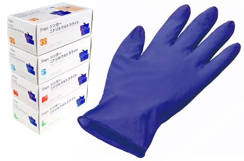 シンガー ニトリルウルトラライト ブルー,S | 村中医療器株式会社 販売