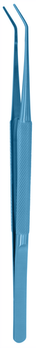 BONIMED-ex チタン製無外傷性ピンセット,アングル,先端幅1.15mm,全長