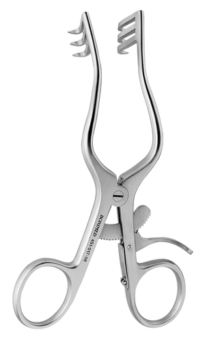 BONIMED ウェイトラナー開創器,3×3,鋭爪,全長130mm,幅13mm×深さ17mm