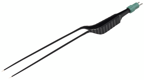 BONIMED ステンレスピンセット 12/00 ドイツ製 BONIMED シルバーS内視鏡用バイポーラピンセット,バヨネット,先端0.3