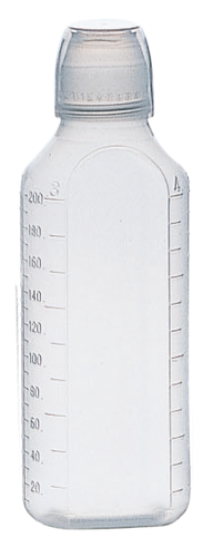 ケーエム PP投薬瓶C型,コップ付,30ml,本体白,キャップ白 | 村中医療器