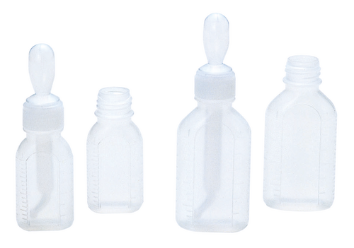 ケーエム PP乳児用投薬瓶,スポイド付,30ml,本体白,キャップ白 | 村中