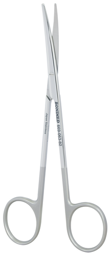 BONIMED メッツェンバウム剪刀,Saw Edge,スリム,反,140mm | 村中医療器