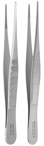 BONIMED 外科ピンセット,先細,無鈎,130mm | 村中医療器株式会社 販売店